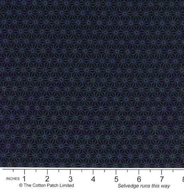Sevenberry Classics fabric: Asanoha, Indigo Sevenberry Classics fabric: Asanoha, Indigo