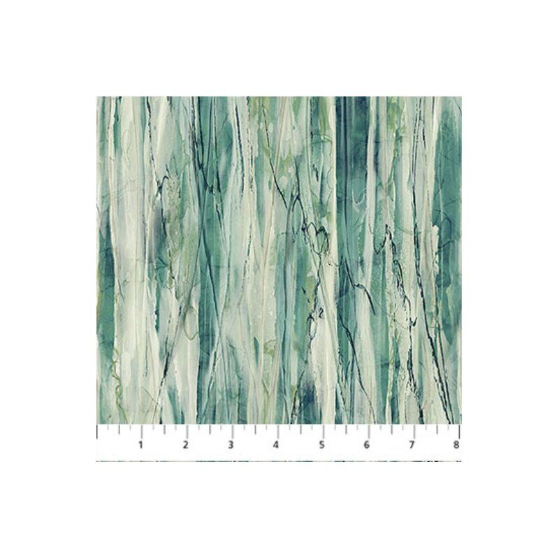 Whisper fabric: Striations, Green
