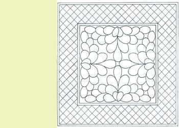 Wholecloth Mini Quilt Amish on Natural Kona Wholecloth Mini Quilt Amish on Natural Kona