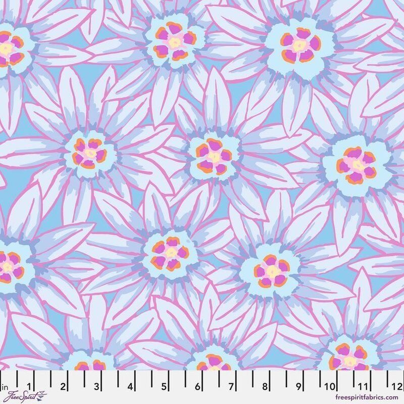 Kaffe Fassett Fabric Potentilla, Blue