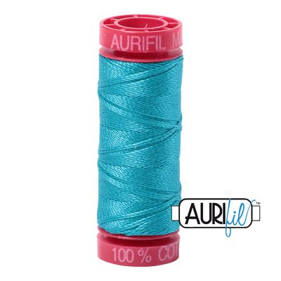 Aurifil 12 Cotton Thread 2810 Turquoise Aurifil 12 Cotton Thread 2810 Turquoise