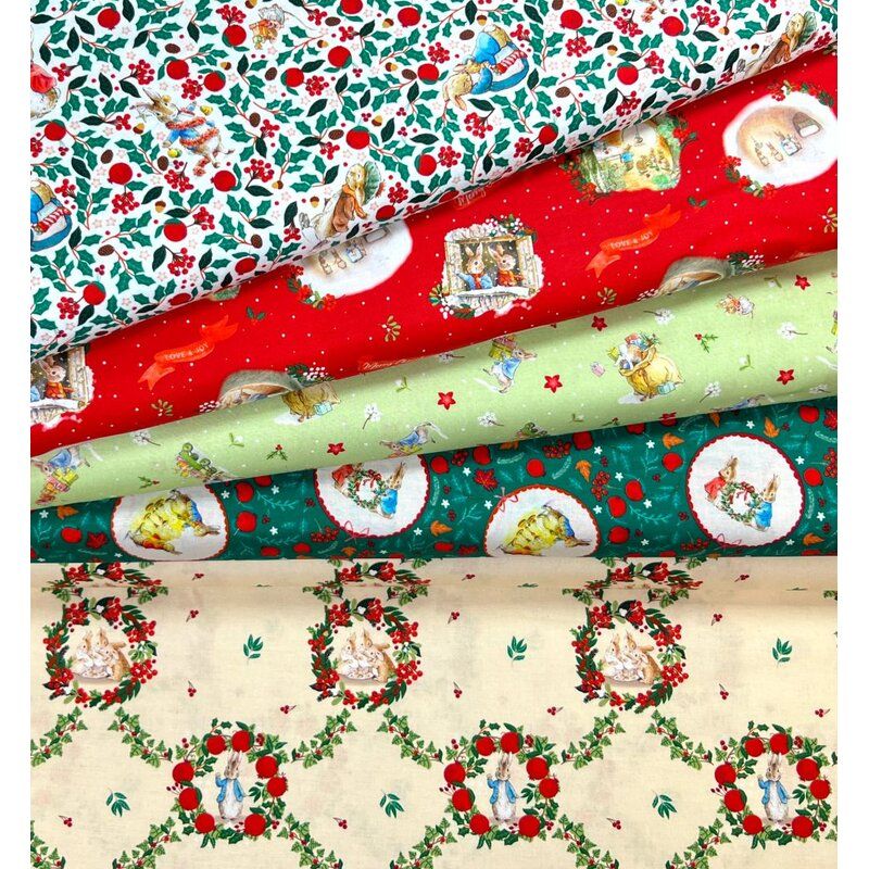 Peter Rabbit Christmas Orchard Fat Quarter Bundle Peter Rabbit Christmas Orchard Fat Quarter Bundle