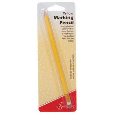 Sew Easy Template Marking Pencil Yellow