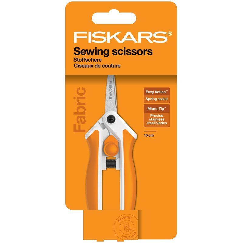 Fiskars Easy Action Softgrip Microtip Scissors 15cm