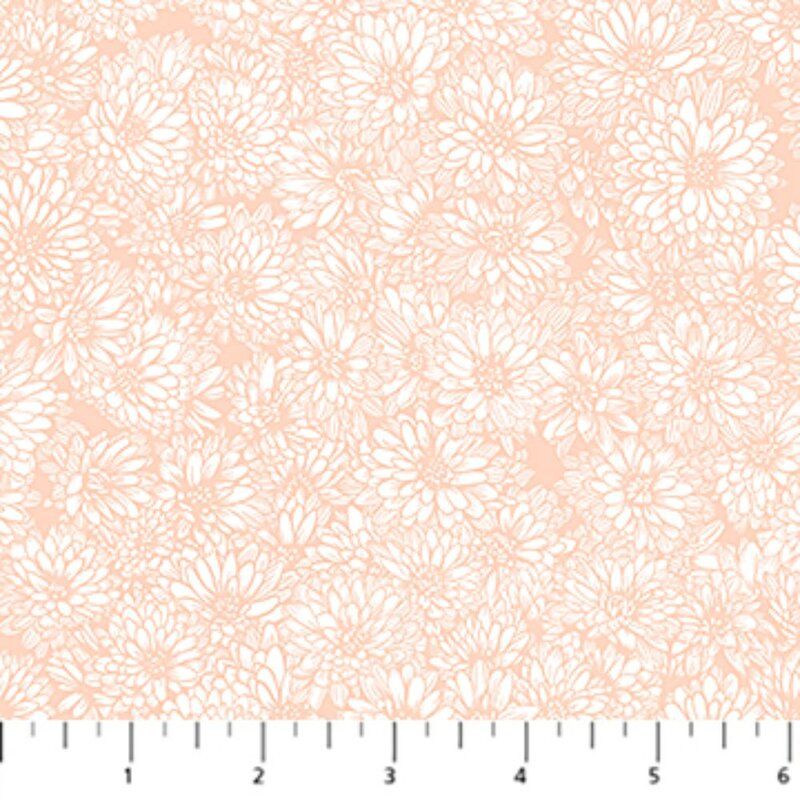 Indelible Soft fabric: Chrysanthemum Peach, Vintage