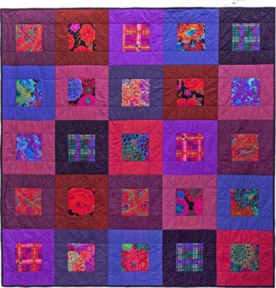 Kaffe Fassett Maroon Frames Quilt Kit Kaffe Fassett Maroon Frames Quilt Kit