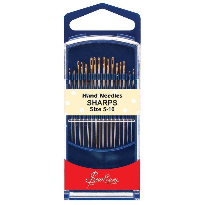 Sew Easy Gold Eye Needles, Sharps, Assorted Size 5 to 10 Sew Easy Gold Eye Needles, Sharps, Assorted Size 5 to 10