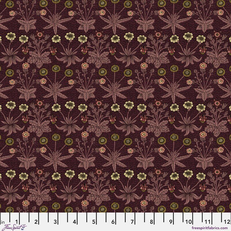 Lodden fabric: Daisy Fields, Madder Lodden fabric: Daisy Fields, Madder