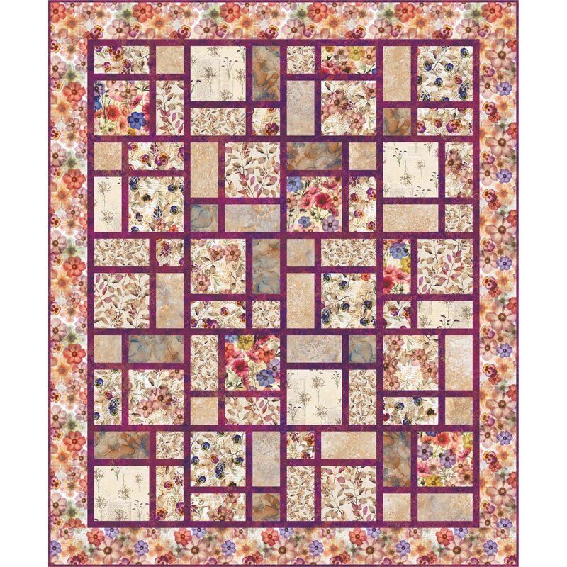 Wistful Blooms Pathways Quilt Kit