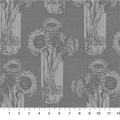 Indelible fabric: Sunflower, Vintage Indelible fabric: Sunflower, Vintage