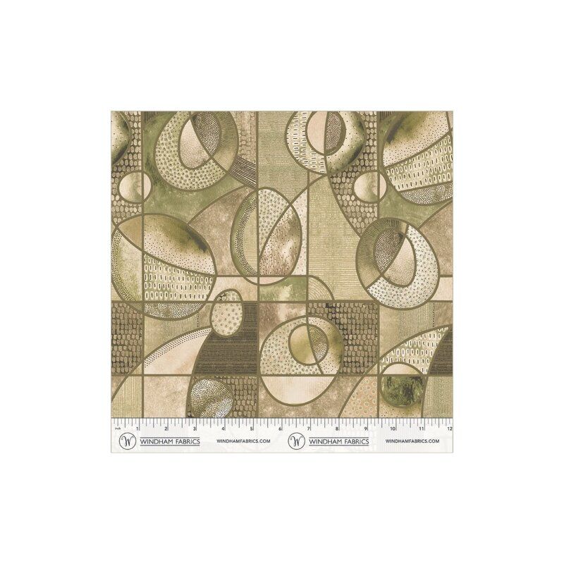 Flora and Form fabric: Orbit, Sage