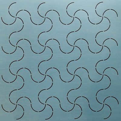 Sashiko Stencil Template  12" Small Plover