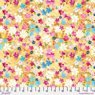 Nature's Contours Fabric: Ditsy Floral Buttercup (per 1/4 metre) Nature's Contours Fabric: Ditsy Floral Buttercup (per 1/4 metre)