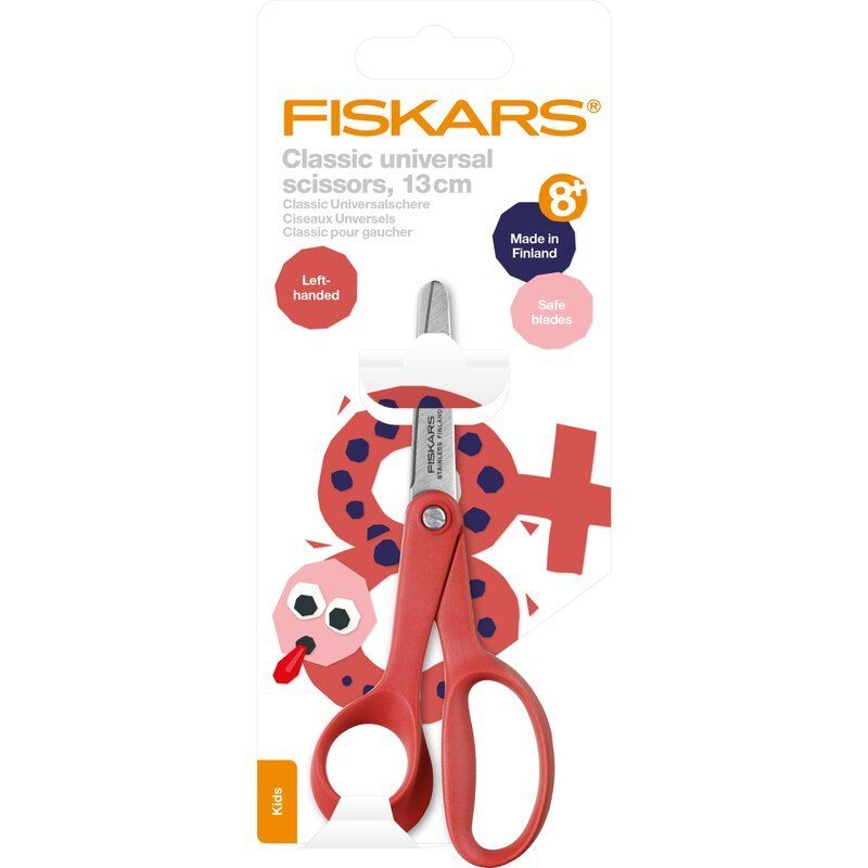 Fiskars Classic Universal Kids Left-Handed Scissors, 13cm