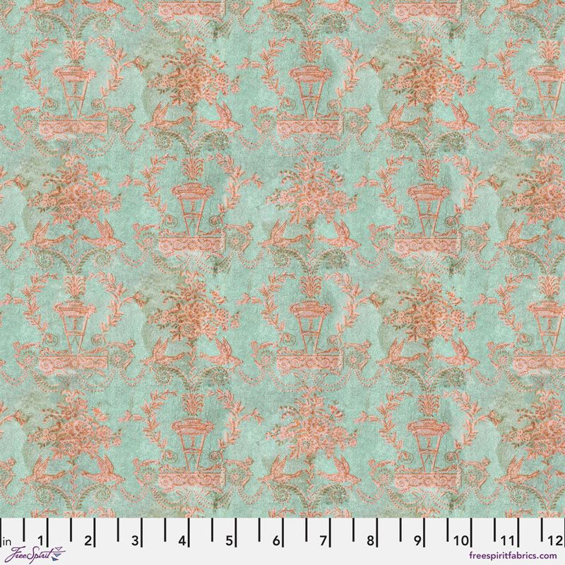 Eclectic Elements Palette fabrics, Teal Wallpaper Eclectic Elements Palette fabrics, Teal Wallpaper