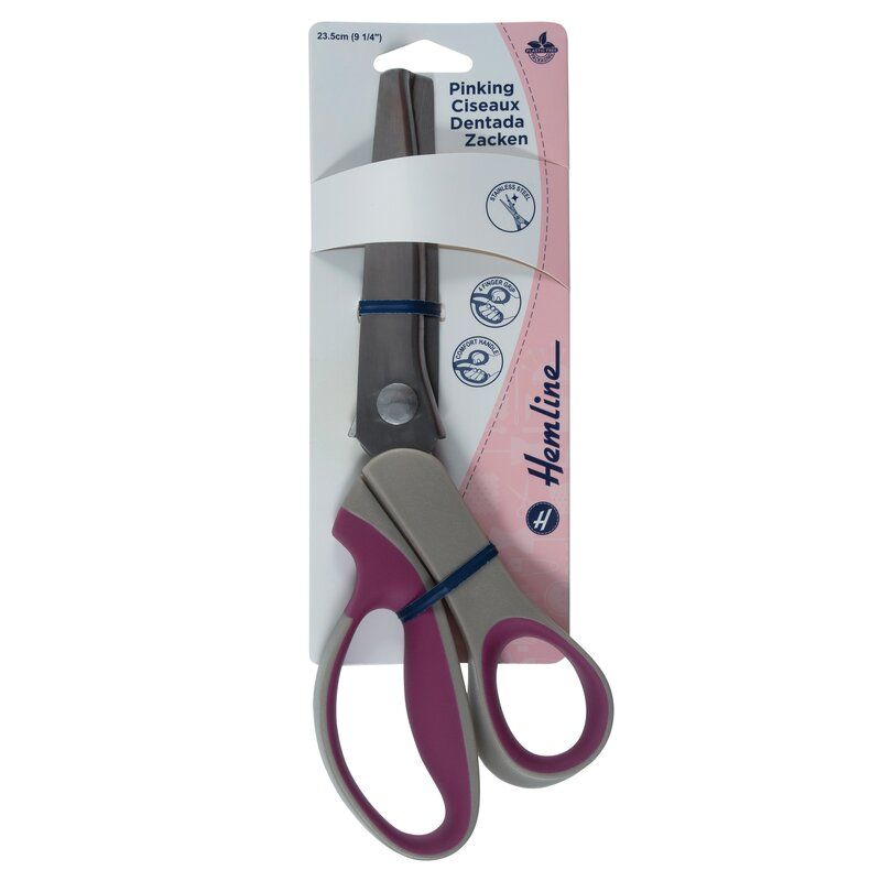 Hemline Pinking Shears, Soft Grip, 23cm