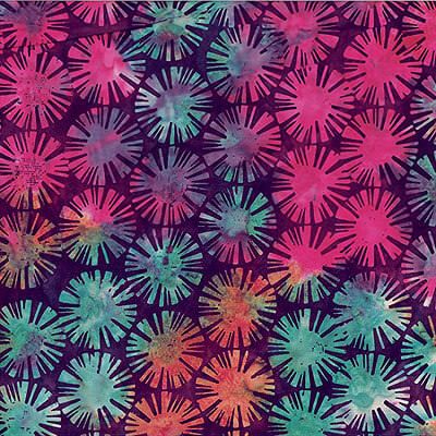 Hoffman Bali Handpaints: Medallions TuttiFruitti (per 1/4 metre) Hoffman Bali Handpaints: Medallions TuttiFruitti (per 1/4 metre)