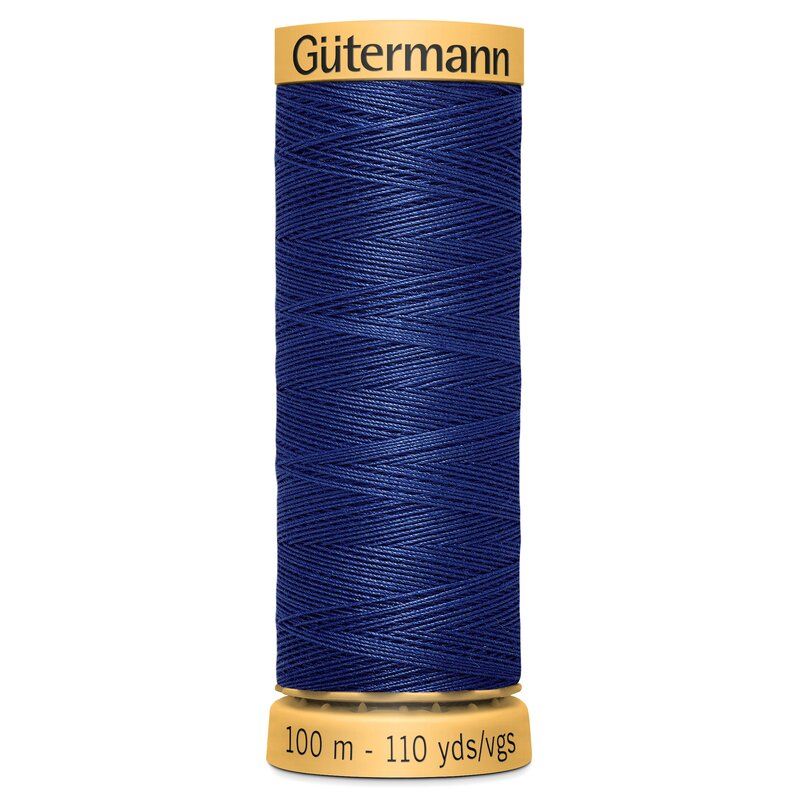 Gutermann Natural Cotton 100m Marine Blue Col 5123 Gutermann Natural Cotton 100m Marine Blue Col 5123