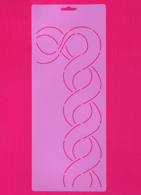 Quilt Stencil  3" Ribbon Chain Border