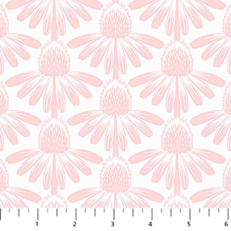 Indelible Soft fabric: Chrysanthemum Peach, Cheery