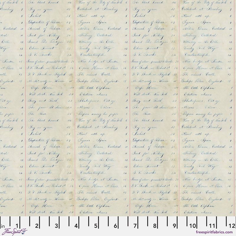 Eclectic Elements Palette fabrics, Indigo Ledger