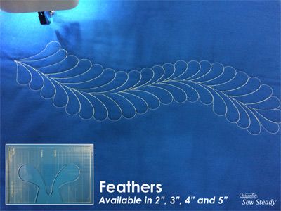 Westalee Ruler Feather Templates Set of 4 Westalee Ruler Feather Templates Set of 4