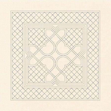 Wholecloth Mini Quilt  Celtic Miniature on Natural Kona