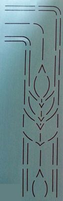 Quilt Stencil  2.5" Wheat Border
