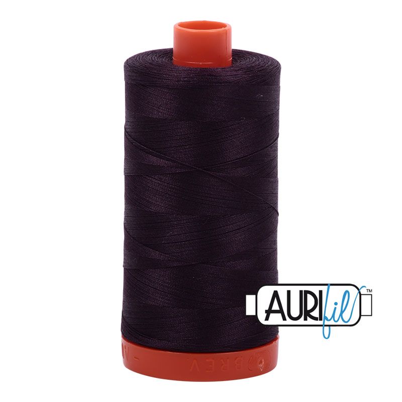 Aurifil 50 Wt Thread Aubergine, 2570