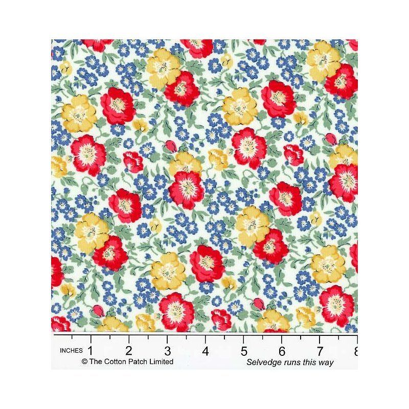 Liberty Riviera Fabric: Coastal Flowers