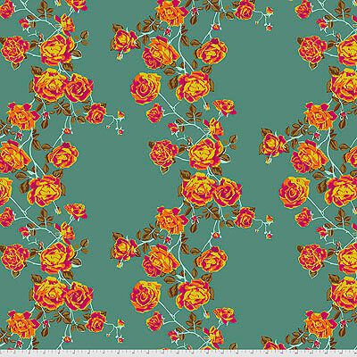 Love Always AM fabric: Social Climber, Teal Love Always AM fabric: Social Climber, Teal