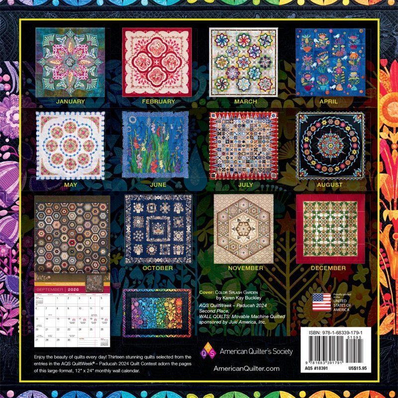Calendar American Quilter's Society 2026 Calendar American Quilter's Society 2026