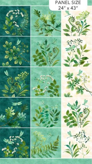 Luscious fabric: Blocks Panel, Multi 24" (60cm)