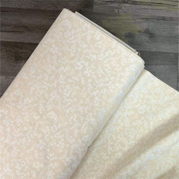 Fusions 108" Wide Quilt Back Floral Silhouette Vintage White