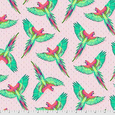 Tula Pink Daydreamer fabric: Macaw Ya Later Dragonfruit (per 1/4 metre) Tula Pink Daydreamer fabric: Macaw Ya Later Dragonfruit (per 1/4 metre)