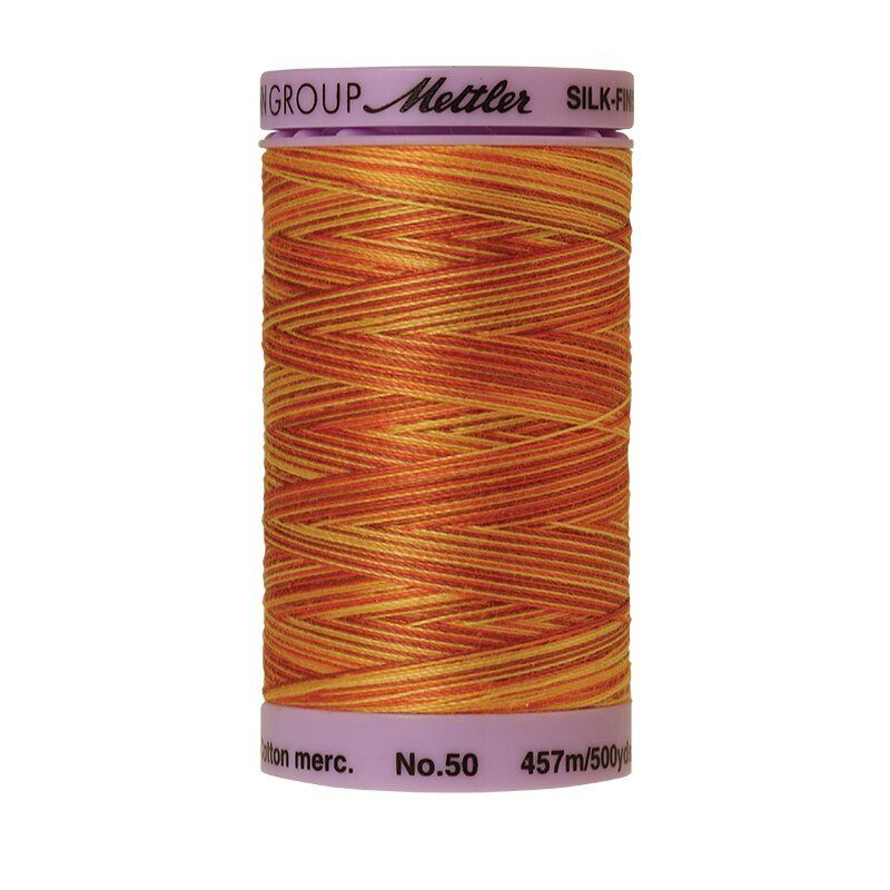 Mettler 50 Variegated Cotton Thread 9858, Falling Leaves