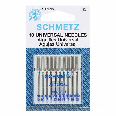 Schmetz Universal Sewing Machine Needles Mixed Pack 10 Needles