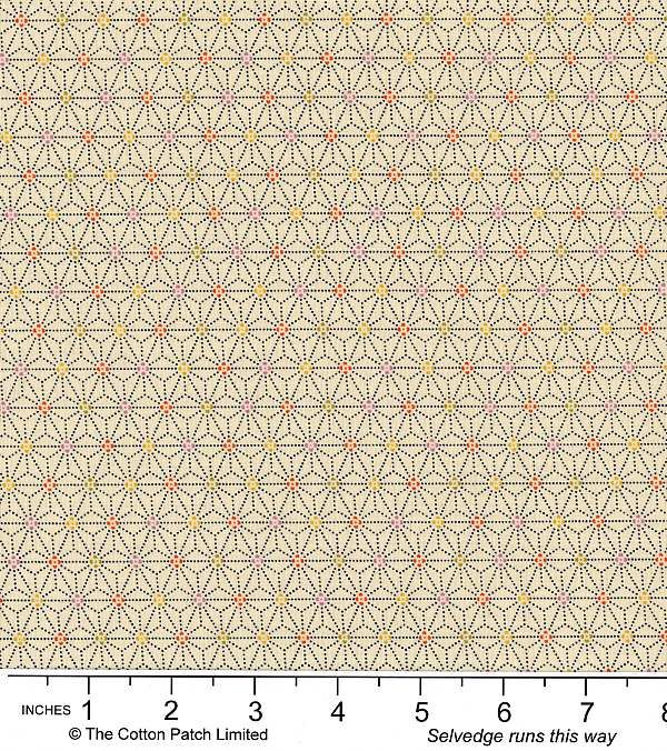Sevenberry Favourites fabric: Asanoha, Cream