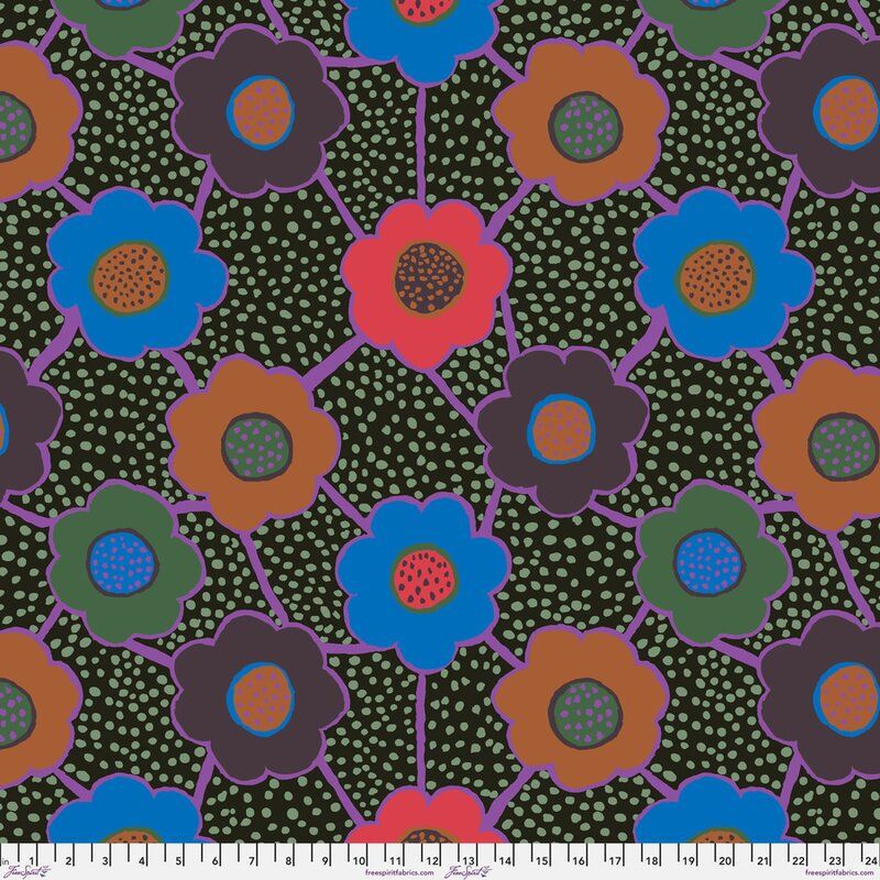 Kaffe Fassett Collective Fabric Floral Connections, Dark Kaffe Fassett Collective Fabric Floral Connections, Dark