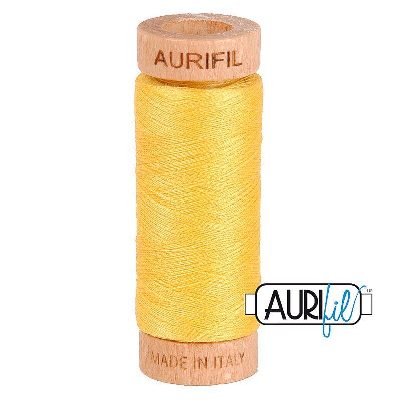 Aurifil 80 Cotton Thread 1135 Pale Yellow Aurifil 80 Cotton Thread 1135 Pale Yellow