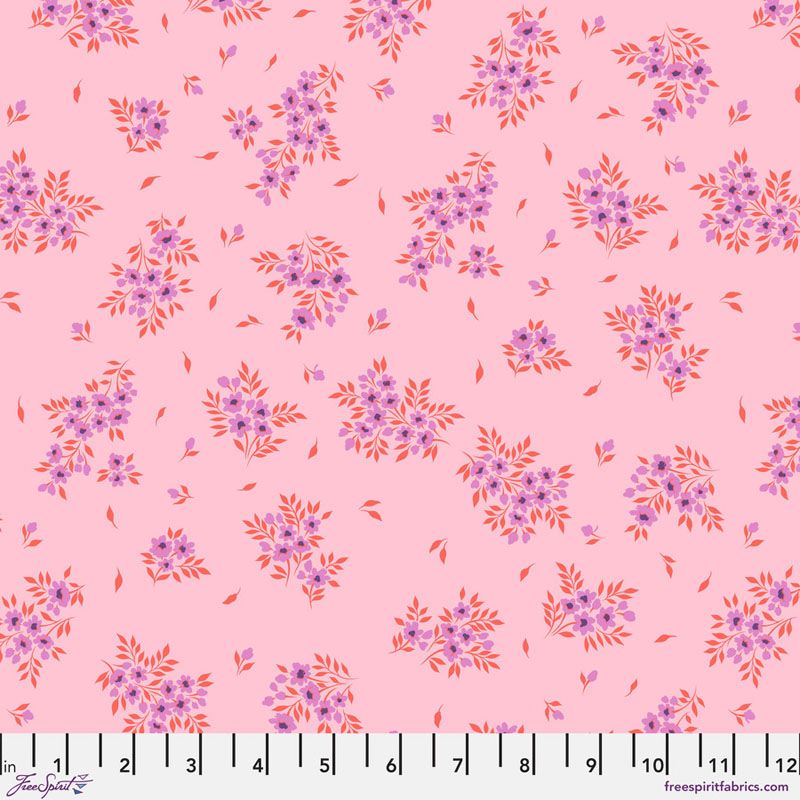 Tula Pink True Colours Fabric: What a Ditz, Pink Lemonade