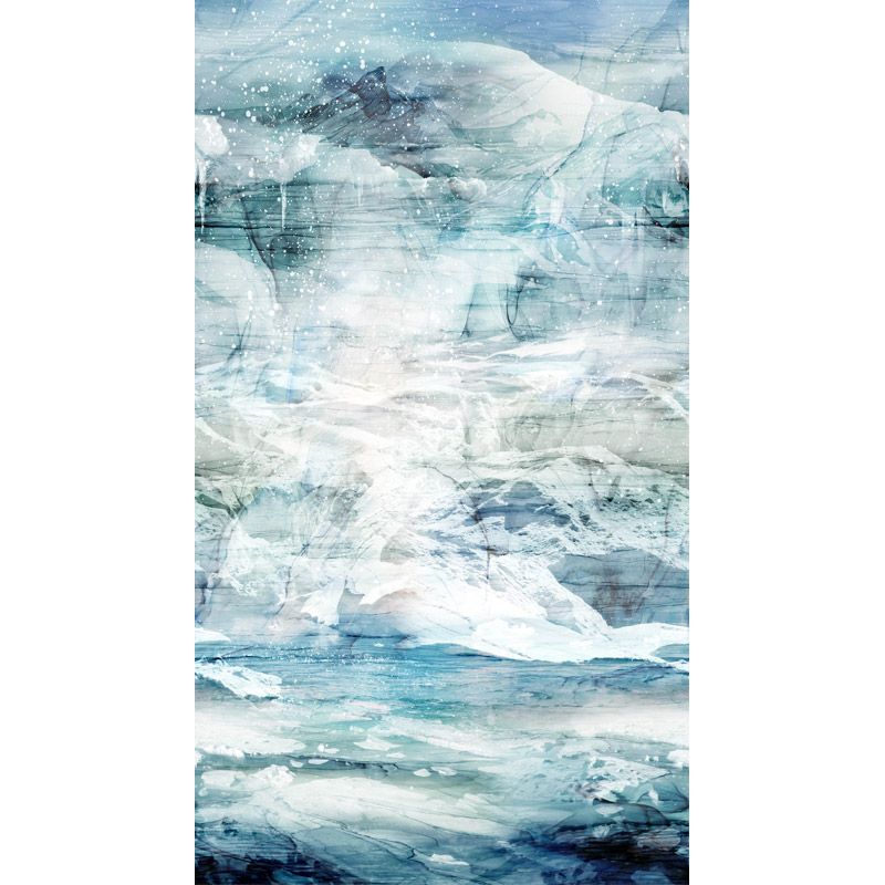 Tundra Crossing fabric: Full Border, Light Blue Tundra Crossing fabric: Full Border, Light Blue