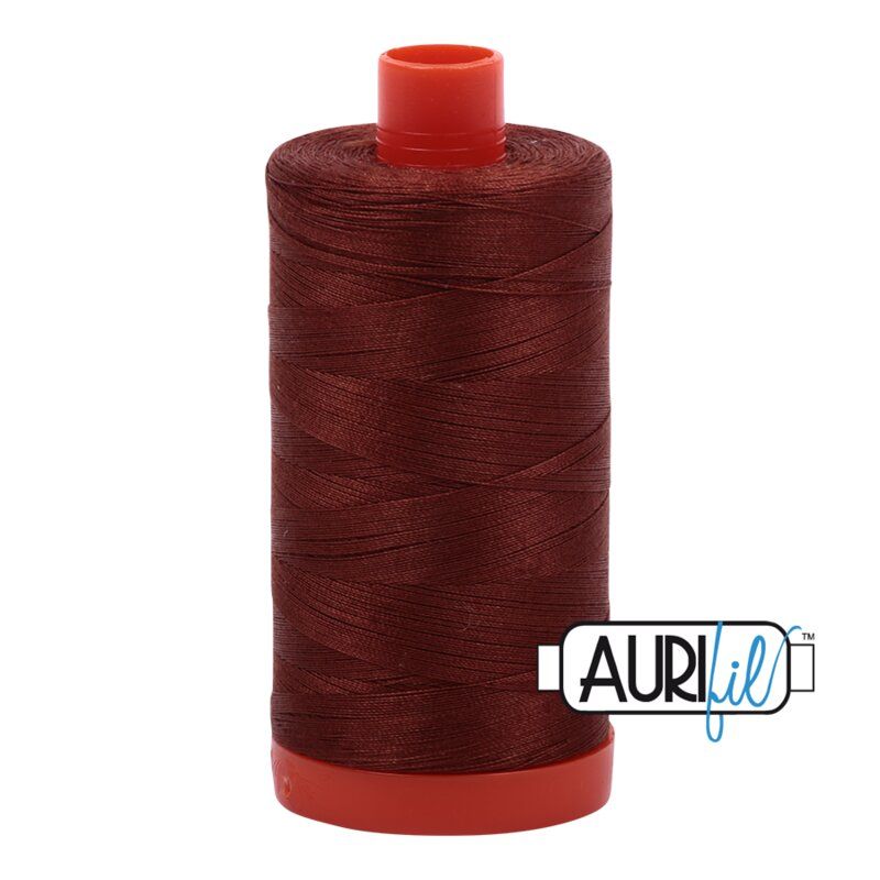 Aurifil 50 Copper Brown Thread 4012