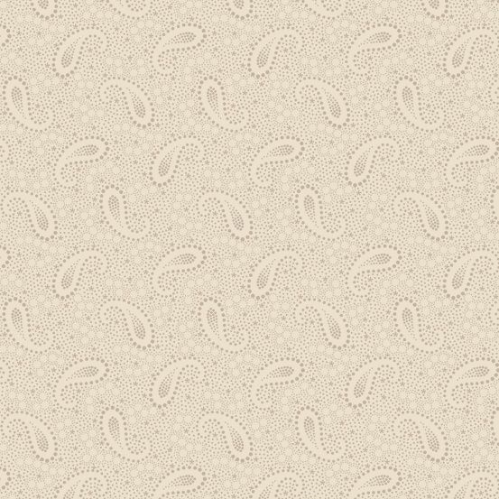 Classic Coordinates Fabric: Paisley, Cream