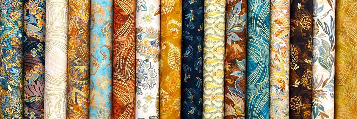 Golden Feathers Fabrics