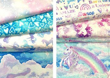 Unicorn Sparkle Magic fabrics