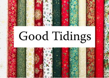 Good Tidings Christmas fabrics, Makower