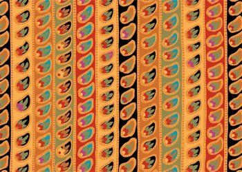 Kaffe Fassett Collective Paisley Stripe fabric