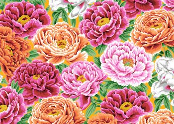 Kaffe Fassett Collective Tibetan Peony Fabrics