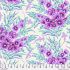 Floral Reef fabric, Shadow Sharks, Ultraviolet